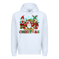 White merry christmas gnome truck Premium Hoodie - texasbilliewilder