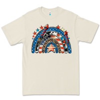Bone American rainbow 4th of july Premium Tee - CowGirlArtShop