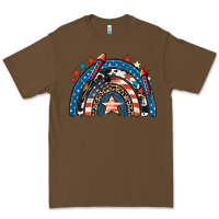Cacao American rainbow 4th of july Premium Tee - CowGirlArtShop