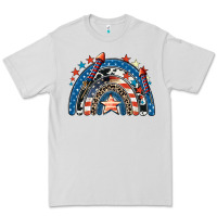 Dove Grey American rainbow 4th of july Premium Tee - CowGirlArtShop