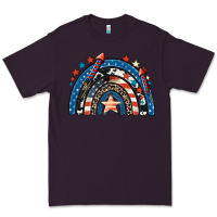 Plum American rainbow 4th of july Premium Tee - CowGirlArtShop