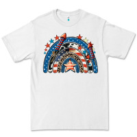 White American rainbow 4th of july Premium Tee - CowGirlArtShop