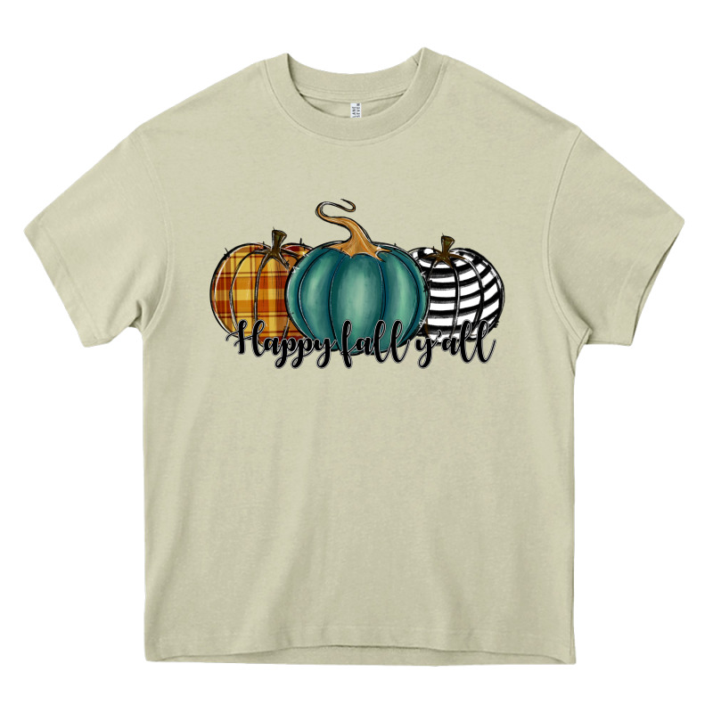 Happy Fall Y'all Pumkins Heavy Core Tee by RanaPortraitStore | Teevron