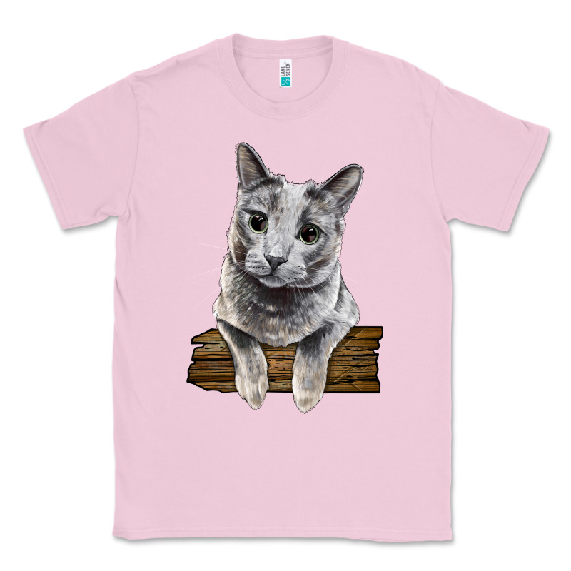 Russian Blue Cat Face Classic Tee by LillyAllenDesigns | Teevron