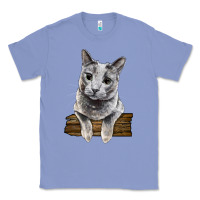 Colony Blue Russian Blue Cat Face Classic Tee - LillyAllenDesigns