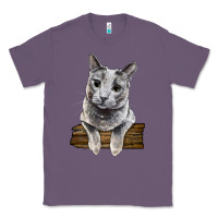 Lavender Russian Blue Cat Face Classic Tee - LillyAllenDesigns