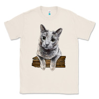 Natural Russian Blue Cat Face Classic Tee - LillyAllenDesigns