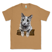 Toasted Coconut Russian Blue Cat Face Classic Tee - LillyAllenDesigns