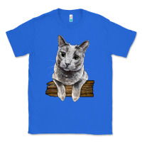 True Royal Russian Blue Cat Face Classic Tee - LillyAllenDesigns