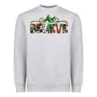 Heather Grey believe santa claus christmas Heavyweight Sweatshirt - Jasminsmagicworld