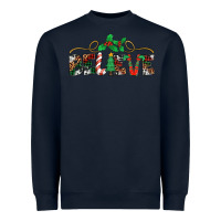 Navy believe santa claus christmas Heavyweight Sweatshirt - Jasminsmagicworld