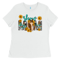 White show mom with horse mothers day Ladies Tee - texasbilliewilder