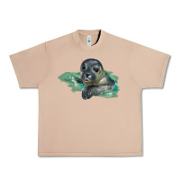 Burro Sea Seal Face Illustrations Urban Heavy Tee - LillyAllenDesigns