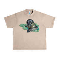 French Oak Sea Seal Face Illustrations Urban Heavy Tee - LillyAllenDesigns