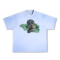 Grape Ice Sea Seal Face Illustrations Urban Heavy Tee - LillyAllenDesigns