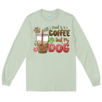 Matcha all i need is coffee and my dog Long Sleeve Tee - MaliasSmallBusiness