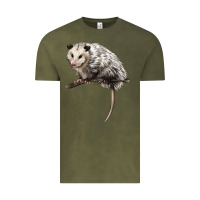 Vintage Olive opossum Vintage Tee - LillyAllenDesigns