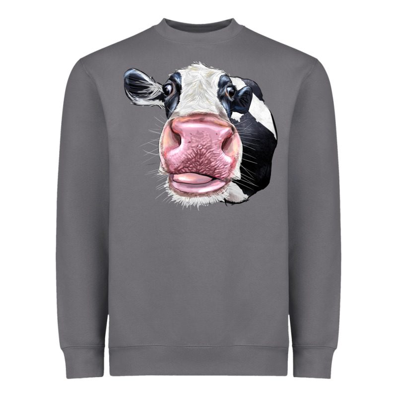 Cute Holstein Face Heavyweight Sweatshirt by LillyAllenDesigns | Teevron