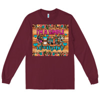 Burgundy i'm a simple woman Long Sleeve Tee - JahusDesignShop