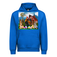 Cobalt Farm animals 20oz Urban Hoodie - OliviaCreatesArt
