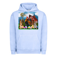 Pigment Grape Ice Farm animals 20oz Urban Hoodie - OliviaCreatesArt
