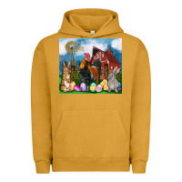 Pigment Peanut Butter Farm animals 20oz Urban Hoodie - OliviaCreatesArt