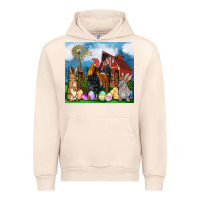 Sandshell Farm animals 20oz Urban Hoodie - OliviaCreatesArt
