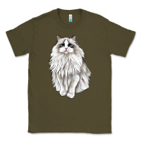 Army Green Ragdoll Cat Classic Tee - LillyAllenDesigns