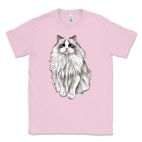 Bubblegum Pink Ragdoll Cat Classic Tee - LillyAllenDesigns