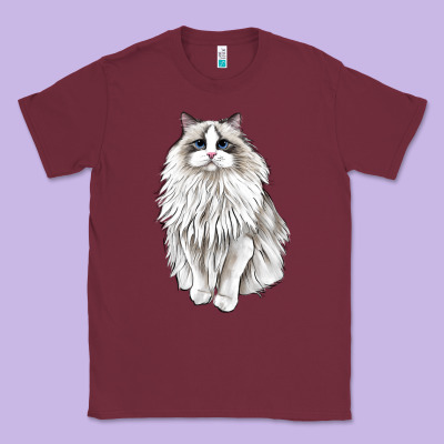 Ragdoll Cat Classic Tee Designed By Lillyallendesigns
