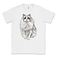 White Ragdoll Cat Classic Tee - LillyAllenDesigns