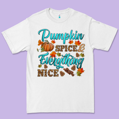 Pumpkin Spice Everything Nice Premium Tee Designed By Hra Design Shop