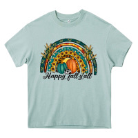 Arona happy fall y'all rainbow Heavy Core Tee - RanaPortraitStore