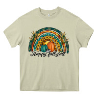 Mossy happy fall y'all rainbow Heavy Core Tee - RanaPortraitStore