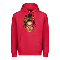 Cardinal caucasian leopard messy bun Premium Hoodie - texasbilliewilder