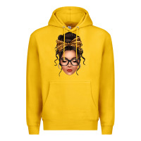 Lemon caucasian leopard messy bun Premium Hoodie - texasbilliewilder