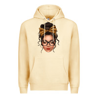 Pina Colada caucasian leopard messy bun Premium Hoodie - texasbilliewilder