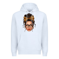 White caucasian leopard messy bun Premium Hoodie - texasbilliewilder