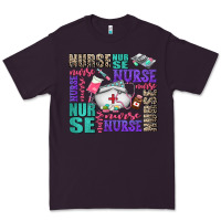 Plum nurse nurse nurse with nurse element Premium Tee - AdoDesignShop