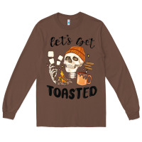 Chestnut let's get toasted camping Long Sleeve Tee - MaliasSmallBusiness
