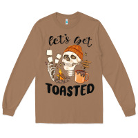 Toasted Coconut let's get toasted camping Long Sleeve Tee - MaliasSmallBusiness