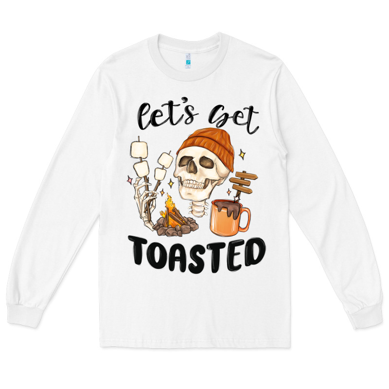 Let's Get Toasted Camping Long Sleeve Tee by MaliasSmallBusiness | Teevron