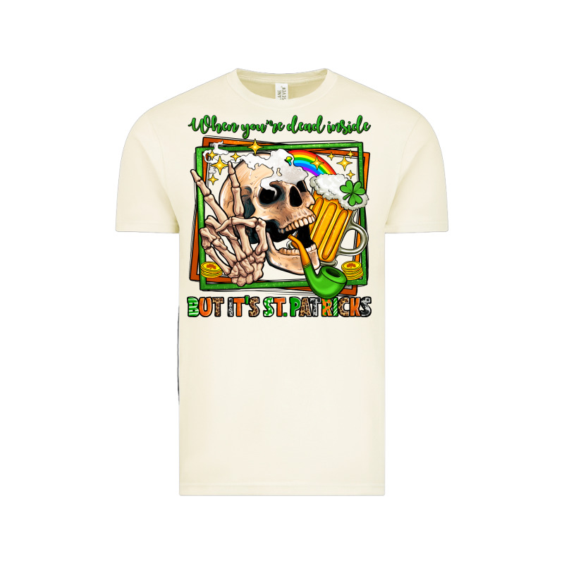 When You're Dead Inside But It's St Patricks Vintage Tee by Jasminsmagicworld | Teevron