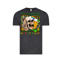 Vintage Black when you're dead inside but it's st patricks Vintage Tee - Jasminsmagicworld