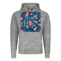 Cloud Rock 4th uf july strawberries seamless pattern Vintage Hoodie - BundleAndBundleShop