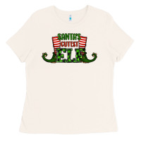 Bone santa's cutest elf christmas Ladies Tee - RanaPortraitStore