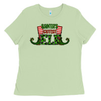 Matcha santa's cutest elf christmas Ladies Tee - RanaPortraitStore