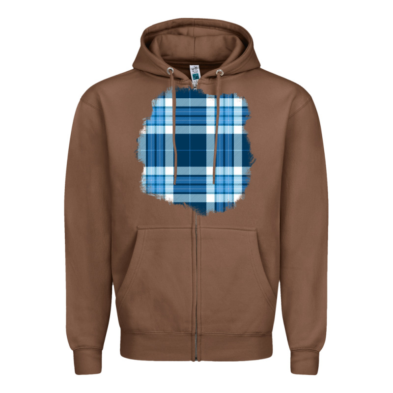 Winter Tartan Patch Zipper Hoodie by BundleAndBundleShop | Teevron