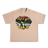 Burro lets get lit america eagle Urban Heavy Tee - NancyCooperArtShop