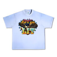 Grape Ice lets get lit america eagle Urban Heavy Tee - NancyCooperArtShop